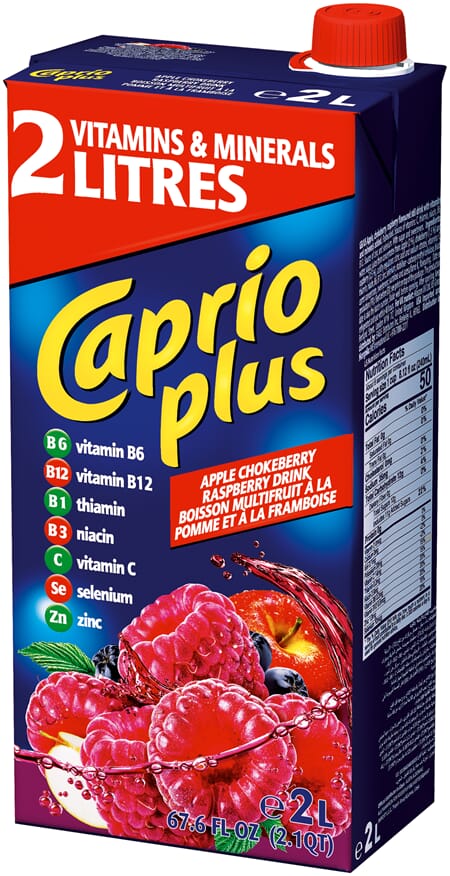 Caprio Plus Apple Raspberry 2L