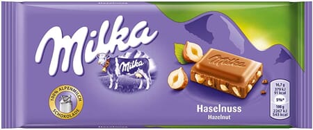 Milka Hazelnuts Chocolate 100g