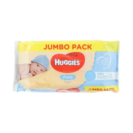 Huggies Baby Wipes Pure 72stk