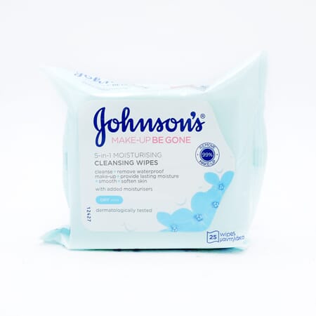 Johnsons Make Up Moisturising Wipes 25stk