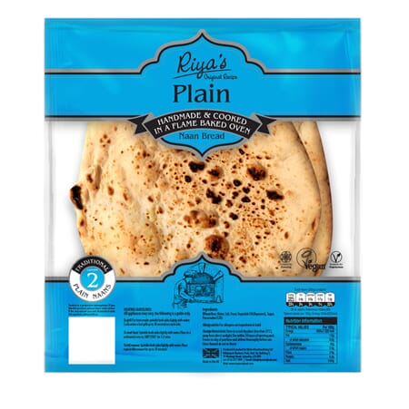 Riyas Plain Naan 2pk 400g