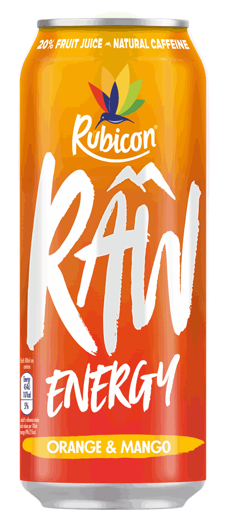 RAW Energy Orange Mango 500ml