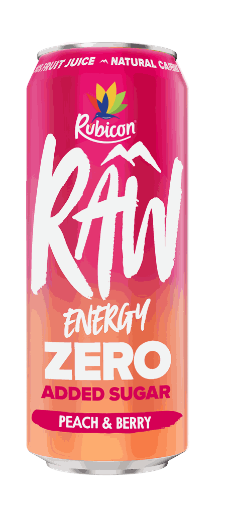 RAW Energy Zero Peach Berry 500ml