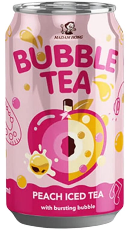Madam Hong Bubble Tea Peach 320ml