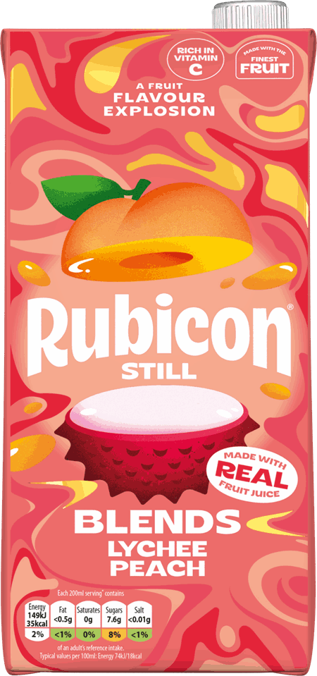 Rubicon Blend Lychee Peach Juice 1L