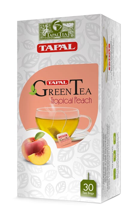 Tapal Green Tea Tropical Peach 45g 30Bags