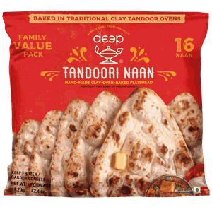Deep Tandoori Naan 16pk 1,2kg