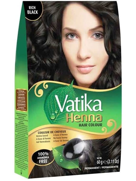 Vatika Henna Hair Colour Rich Black 10g