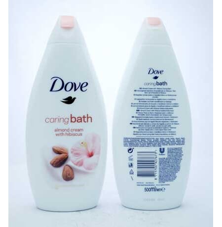 Dove Bath Caring Almond Hibiscus 500ml