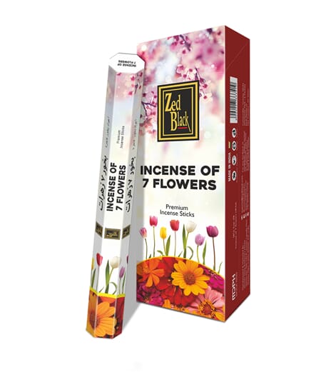Zed Black 7 Flowers Agarbatti 20s