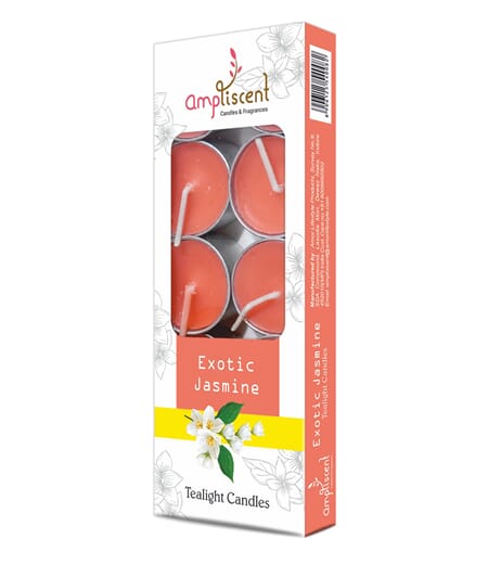 Ampliscent Jasmine Tealight Candle 10stk
