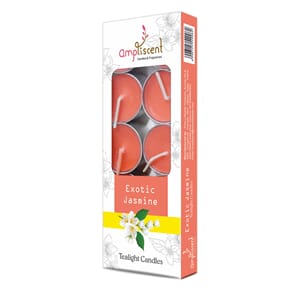 Ampliscent Jasmine Tealight Candle 10stk