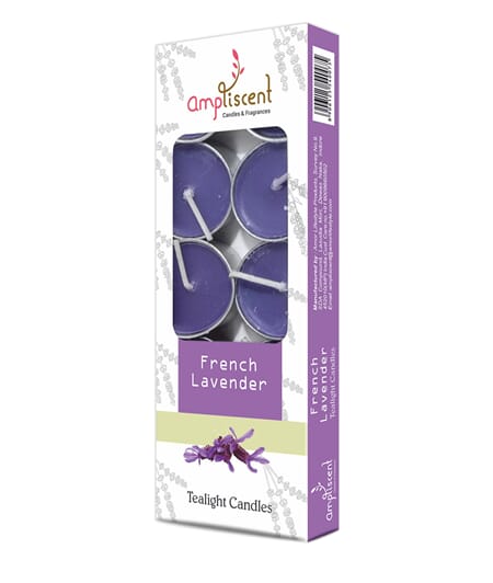 Ampliscent Lavender Tealight Candle 10stk