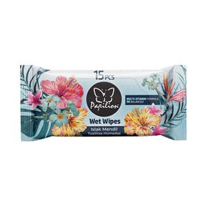 Papilion Travel Wipe Fower Passion 15pc