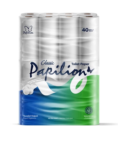Papilion Toilet Paper 40pc 2ply Classic