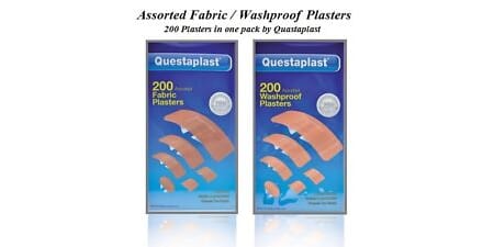 Quest Plaster Water Proof Assorted 200stk