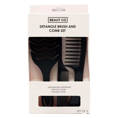 Beaut Co Detangle Brush Comb Set