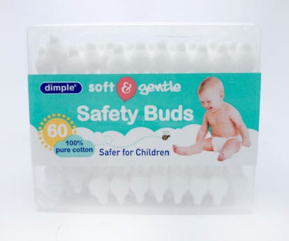 Dimple Cotton Safety Buds 60stk