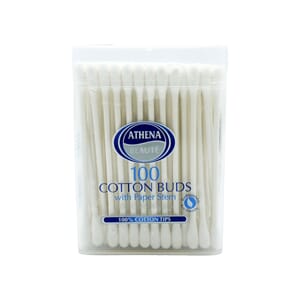 Athena Cotton Buds Paper Stem 100s