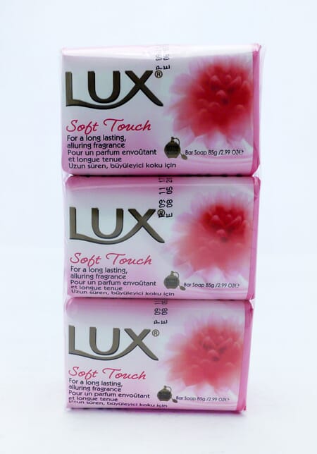 Lux Soft Touch French Rose Soap 3pk 80g