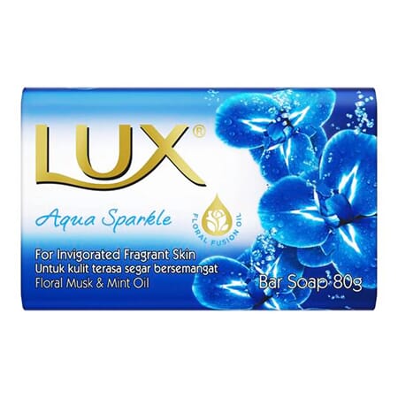 Lux Soap Aqua Sparkle Blue 80g