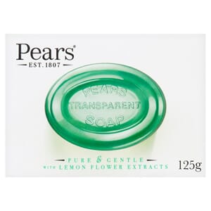 Pears Soap Bar Green Lemon 125g