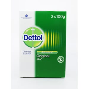 Dettol Soap Twin Pack Original 100ml