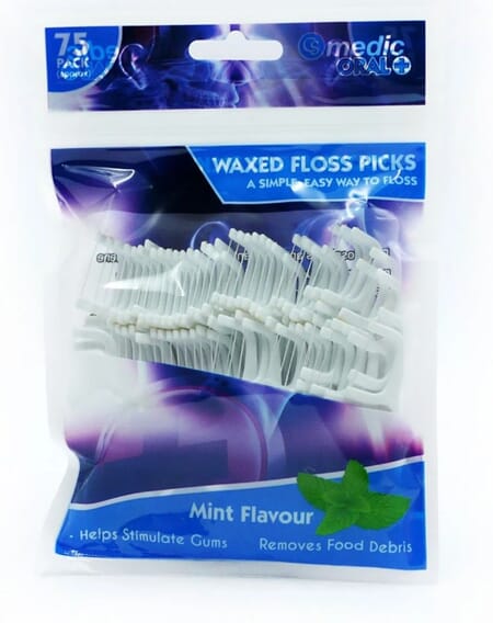 CS Medic Oral Floss Picks 75stk