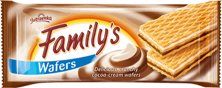 Familys Cream Flavor Cream Wafer 180g Cocoa