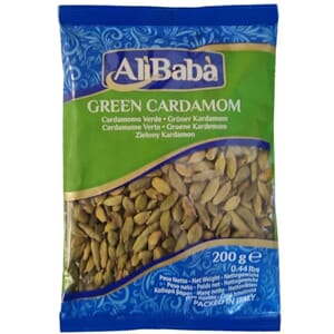 Ali Baba Green Cardamoms Whole 200g x10