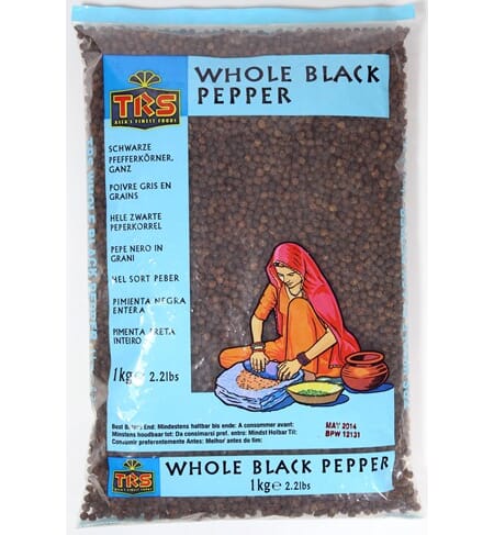 TRS Black Pepper Whole 1kg