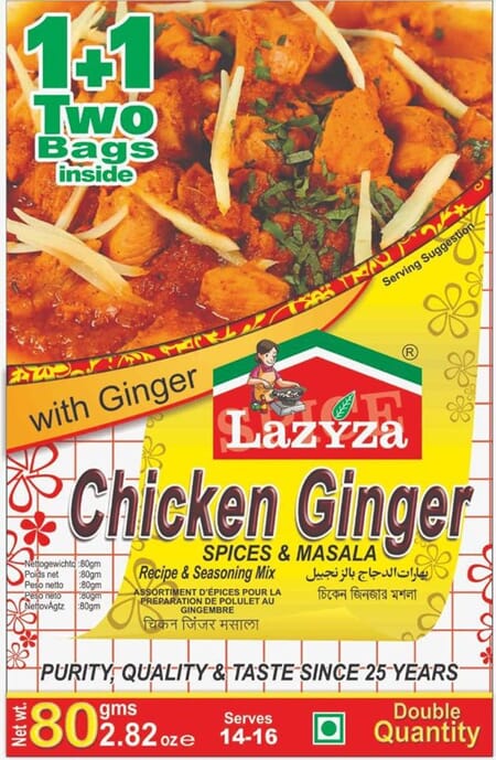 Lazyza Chicken Ginger Masala 80g