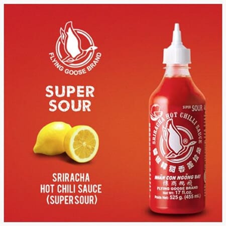 Sriracha Super Sour Hot Chilli Sauce 455ml
