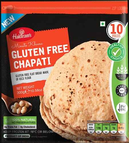 Haldirams Gluten Free Chapati 10pc 300g ***