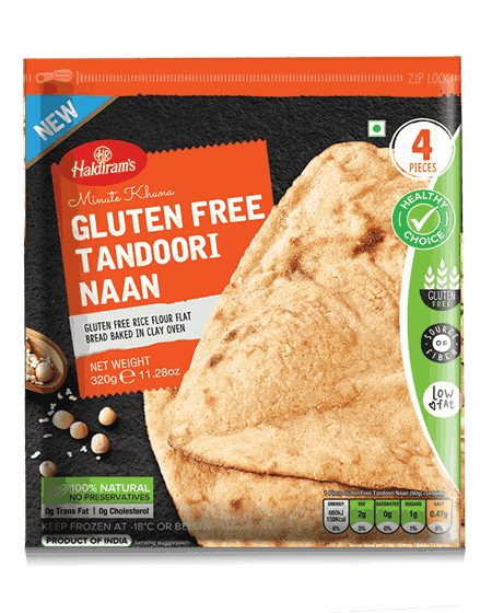 Haldirams Gluten Free Naan 4pc 300g ***