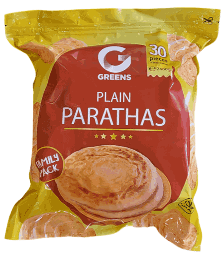 Greens Plain Paratha Super Family 30pc 80g
