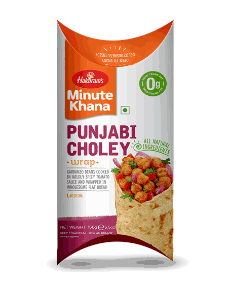 Haldirams Wrap Punjabi Choley 156g ***