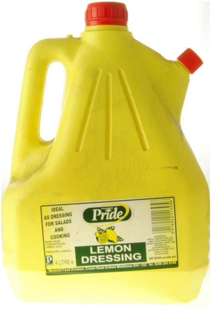 Pride Lemon Juice Dressing 4L Fine Distribution AS
