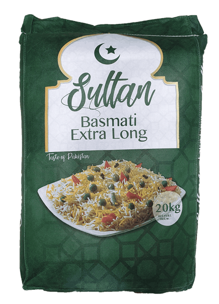 Sultan Basmati Rice Extra Long 20kg