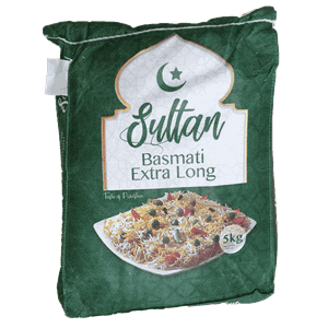 Sultan Basmati Rice Extra Long 5kg