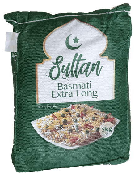 Sultan Basmati Rice Extra Long 5kg