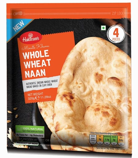 Haldirams Whole Wheat Naan 320g ***