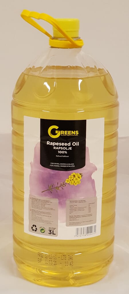 Greens Rapeseed Oil 3Lx6