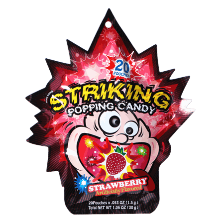 Striking Popping Candy Strawberry 30g
