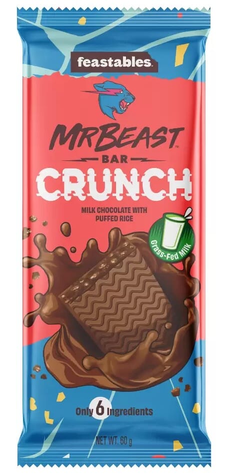 Feastables MrBeast Milk Chocolate Crunch Bar 60g