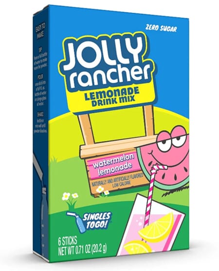 Jolly Rancher Drink Mix Watermelon Lemonade 6pc 20,2g