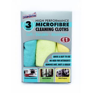 Microfibre Cloth 3pk