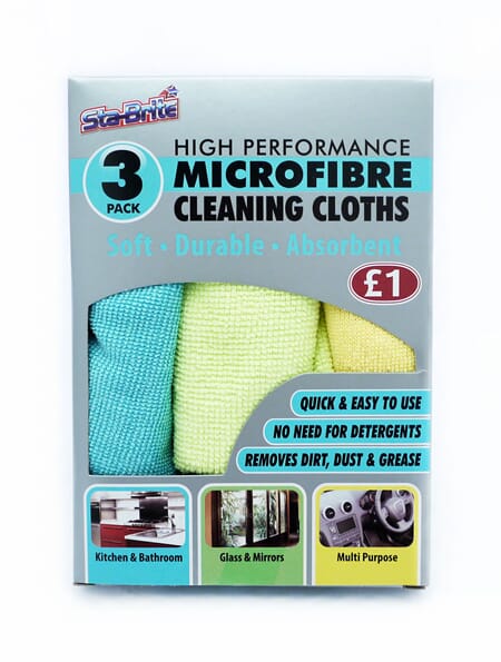 Microfibre Cloth 3pk