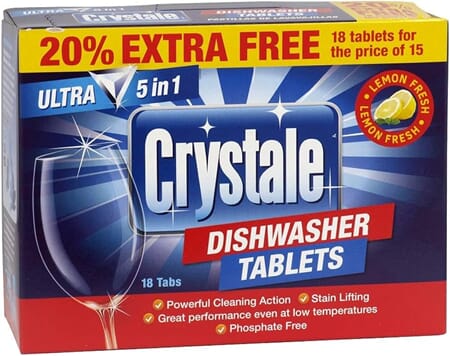 Crystale Dishwasher Tablet 18stk